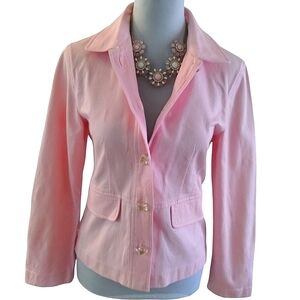 Mac & Jac Womens Pink Fancy Jacket Blazer Sz 4. ⭐ Pick 3 For $40